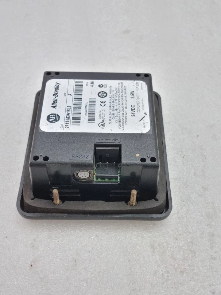 For Parts Allen Bradley PanelView 300 Micro 2711-M3A18L1 Ser A 24Vdc Made In USA